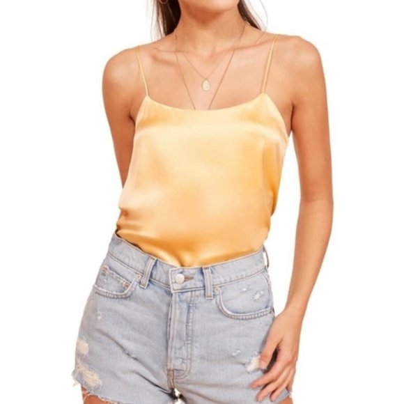 Reformation Tops Reformation Gigi Silk Cami Tank Top Poshmark